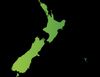 mapa da Nova Zelândia
