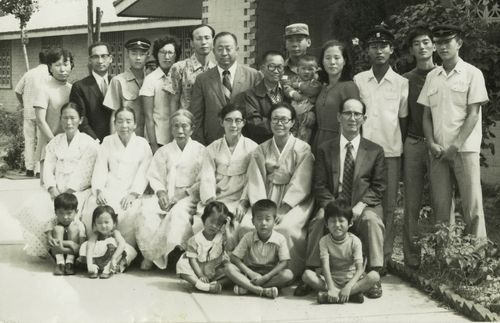 Elder Choi’s father with others