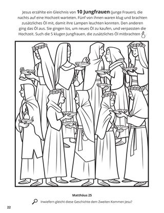 The Ten Virgins coloring page