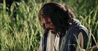 the Savior prays in Gethsemane