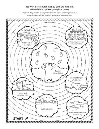 Seite mit der Aktivität: Das Wort Gottes hilft mir, Gottes Liebe zu spüren