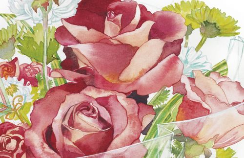 illustration of roses for lds voices