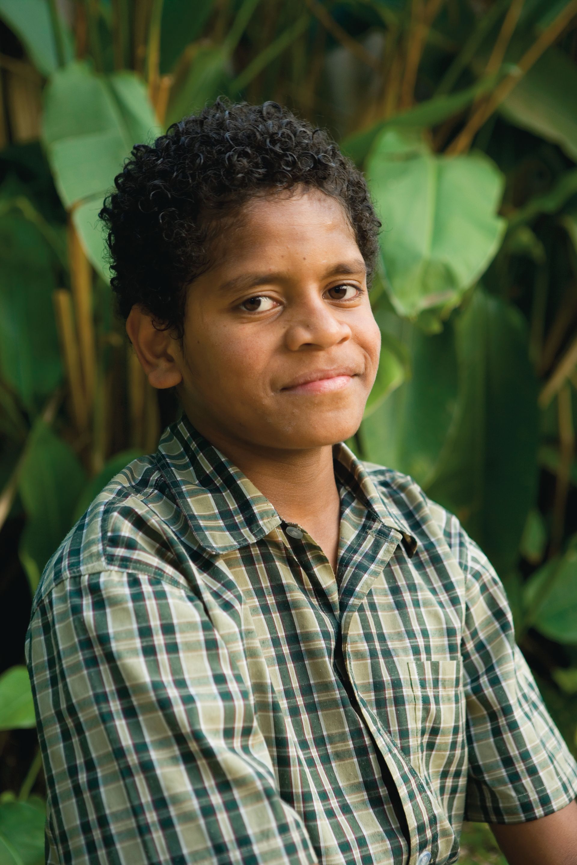 A portrait of a young man in Fiji.