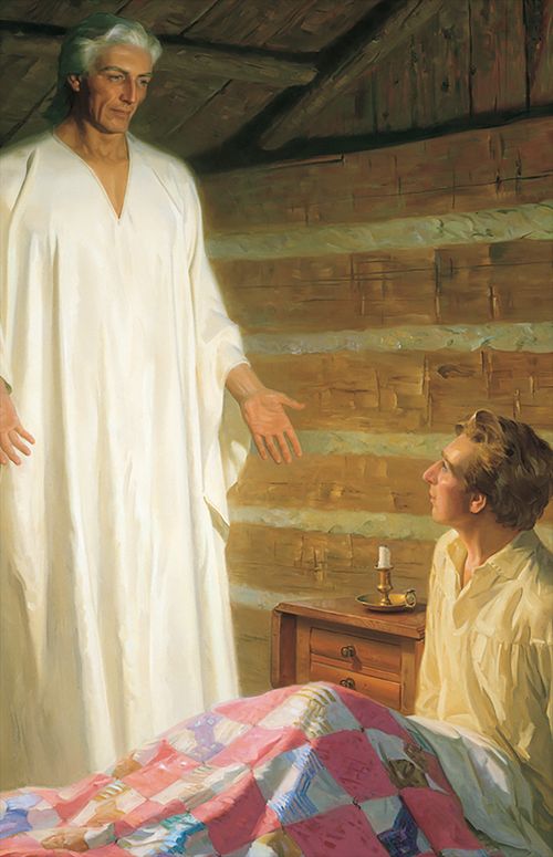 Moroni appearing to Joseph Smith