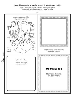 aktivitetsside: Mormons bok lærer oss om Jesus Kristus