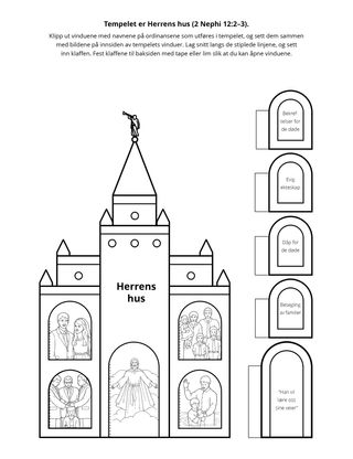 aktivitetsside: tempelet er Herrens hus