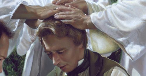 Joseph Smith receiving the Melchizedek Priesthood