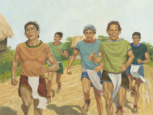 men running