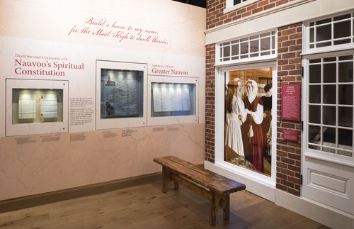 Nauvoo section of Church History Museum exhibit