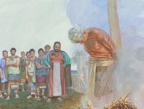Abinadi burned at the stake