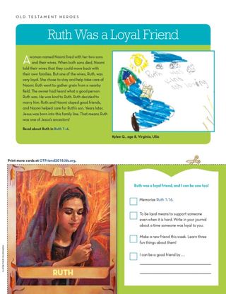 Old Testament card of Ruth