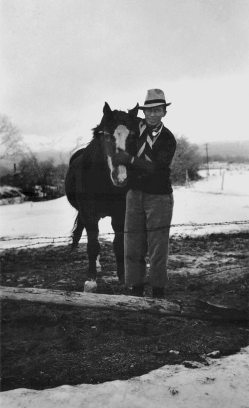 Hinckley with horse