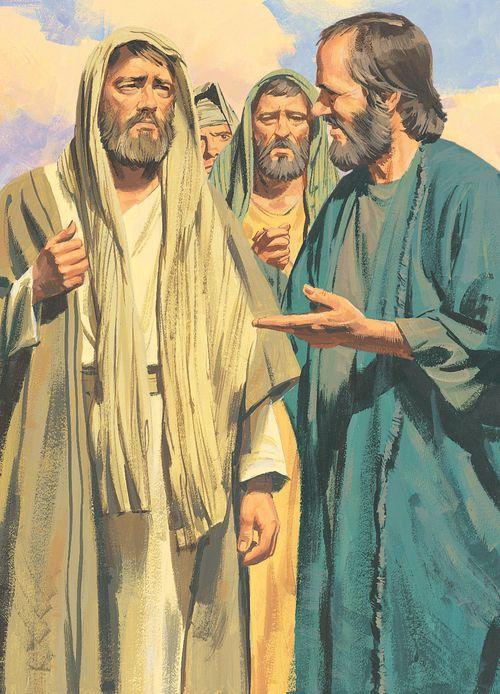 Paul gives instruction to his friends before he leaves. - ch.62-2