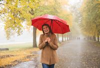 youth with umbrella