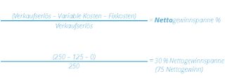 Montage der Weihnachtsbeleuchtung: Berechnung der Nettogewinnspanne