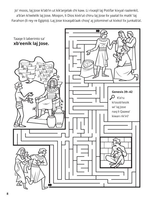 Joseph in Egypt coloring page