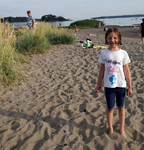 Ella at the beach