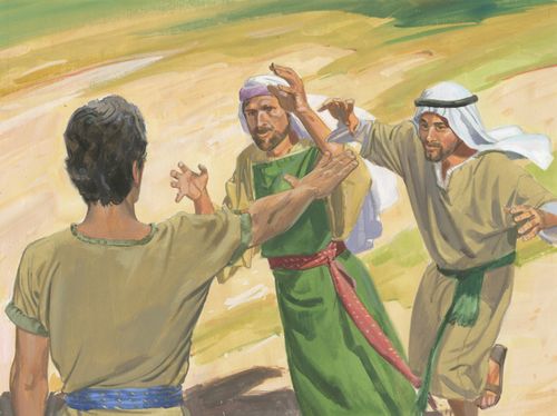 Nephi with Laman and Lemuel