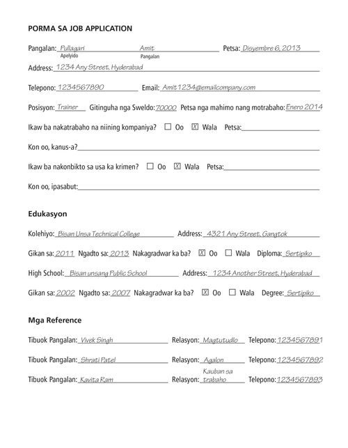 application example page 1