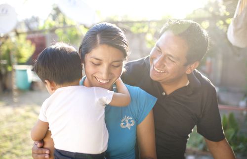 couple with little boy