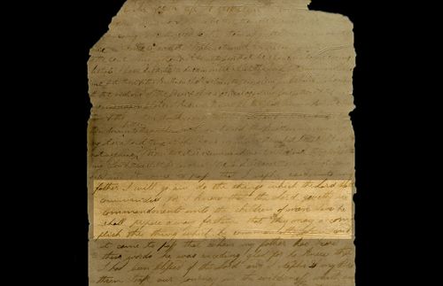 Original Book of Mormon manuscript page