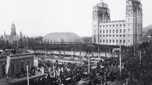 Capstone Ceremony for the Salt Lake Temple.