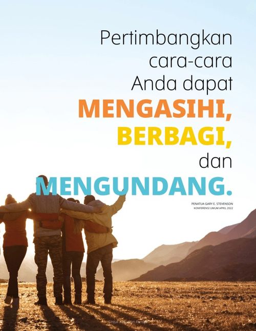 data-poster dari rantai orang-orang menatap pemandangan