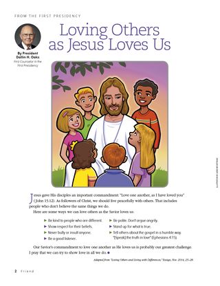 Jesus talking with children