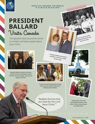 photos of President Ballard in Canada