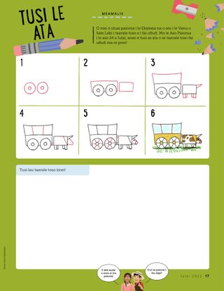 drawing activity of covered wagon