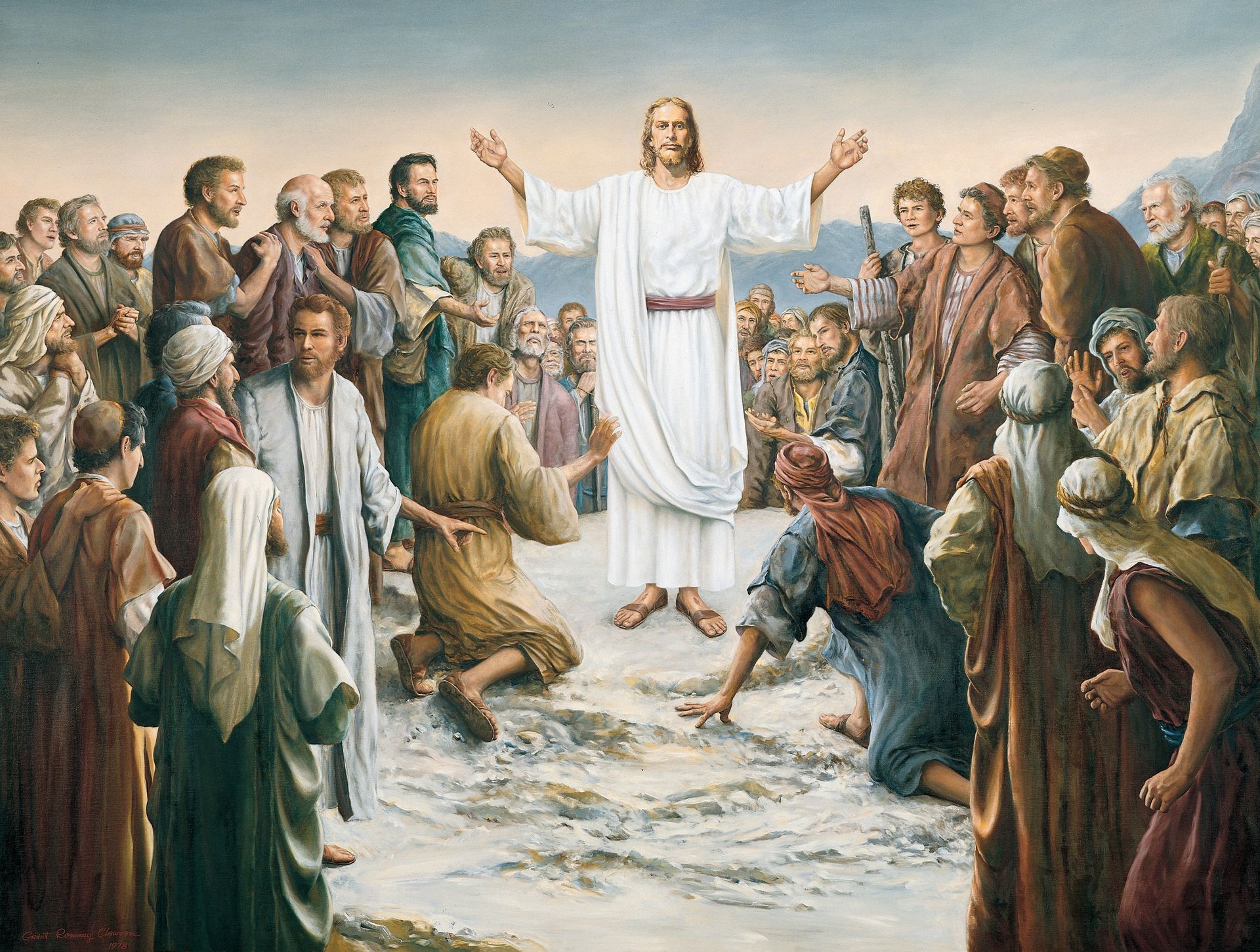 Jesus Appearing to the Five Hundred, by Grant Romney Clawson