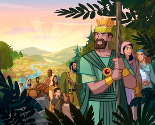 Mosiah leading people