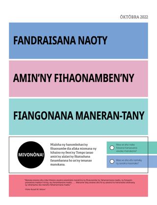 Fandraisana naoty amin’ny fihaonamben’ny Fiangonana maneran-tany