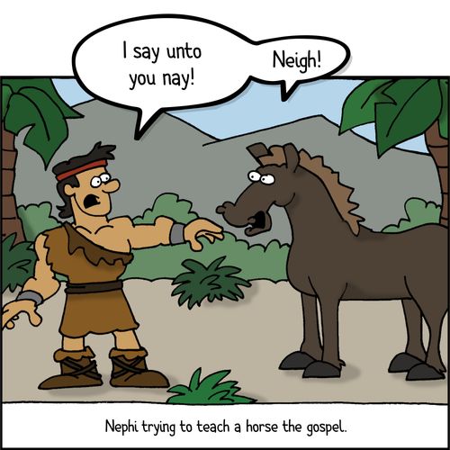 Nephi and horse