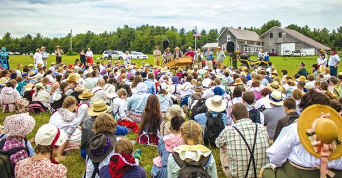 youth gathered for trek