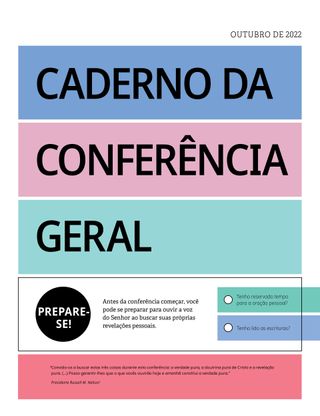 Caderno da Conferência Geral