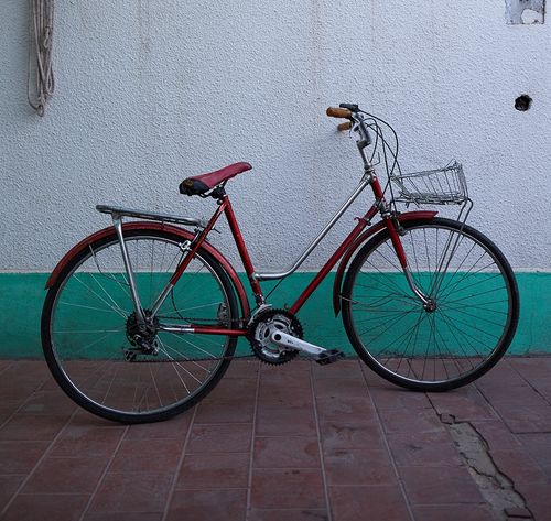 bicicleta vermelha