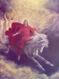 Christ in red robes