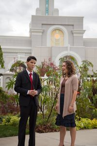 youth visiting the Mount Timpanogos Utah Temple