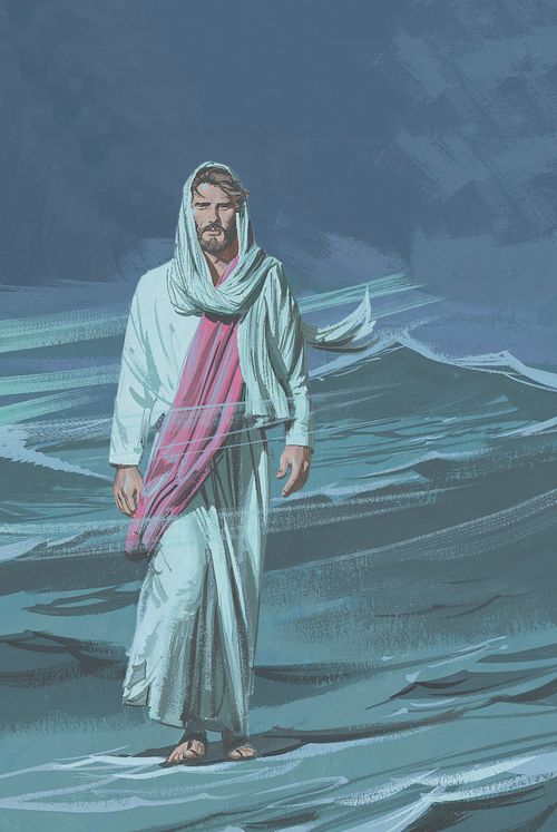 Jesus walks over the water to get to the boat - ch.29-2