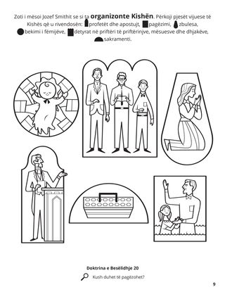 The Restored Church of Jesus Christ coloring page