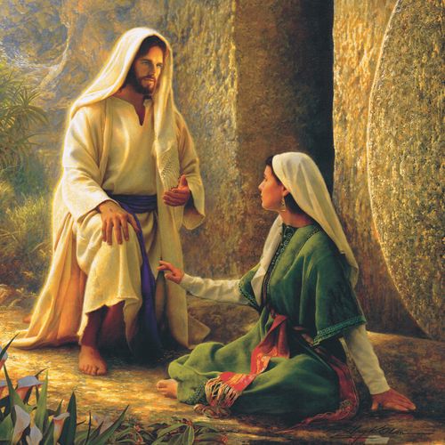 復活されたイエス・キリストとマグダラのマリヤ