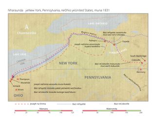 mepu yeNew York, Pennslvania, nenharaunda yeOhio yeUnited States, 1831