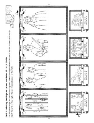 activity page: people in the Book of Mormon had faith in Jesus Christ