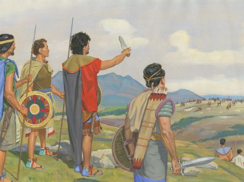 Nephites watching Lamanites