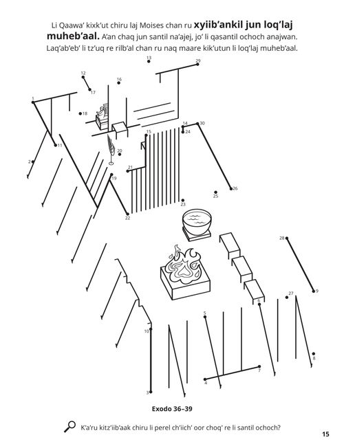 The Tabernacle coloring page