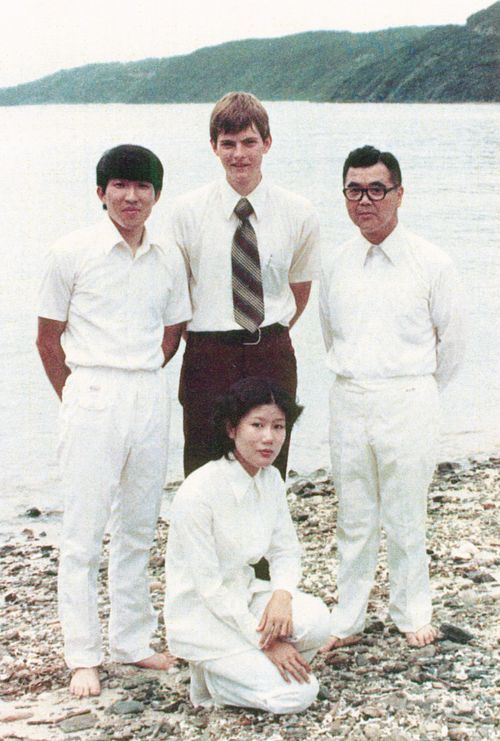 Elder Stevenson as a young missionary in Japan