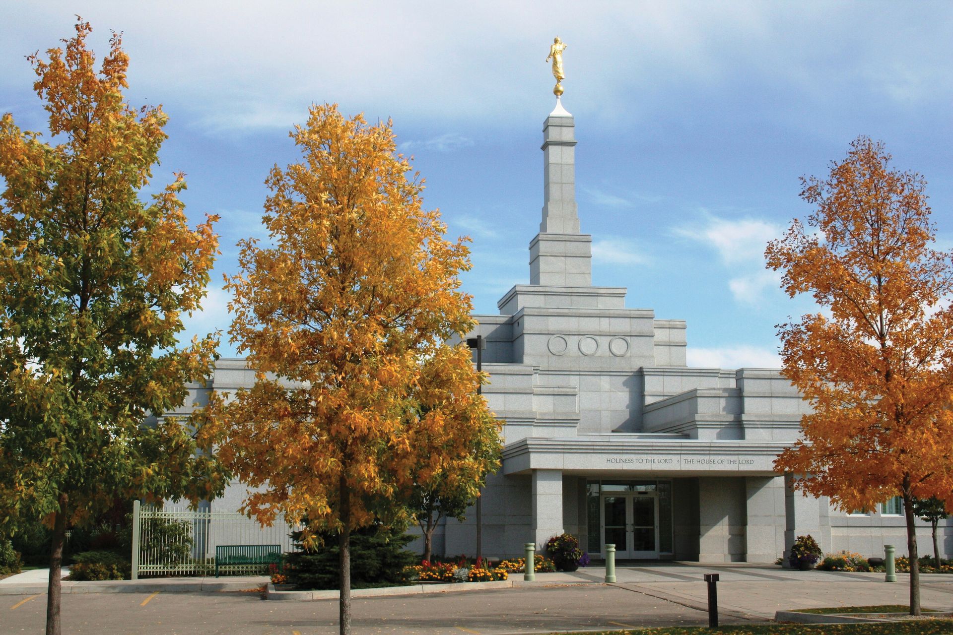 The Regina Saskatchewan Temple entrance and scenery.