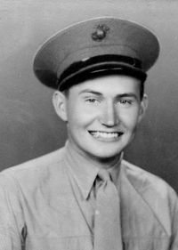 L. Tom Perry as a marine