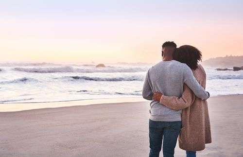 couple on a beach